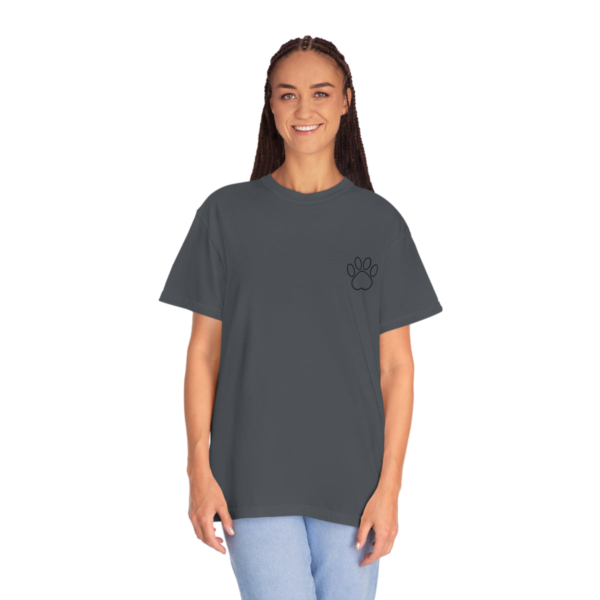 Back Branded Garment-Dyed T-shirt