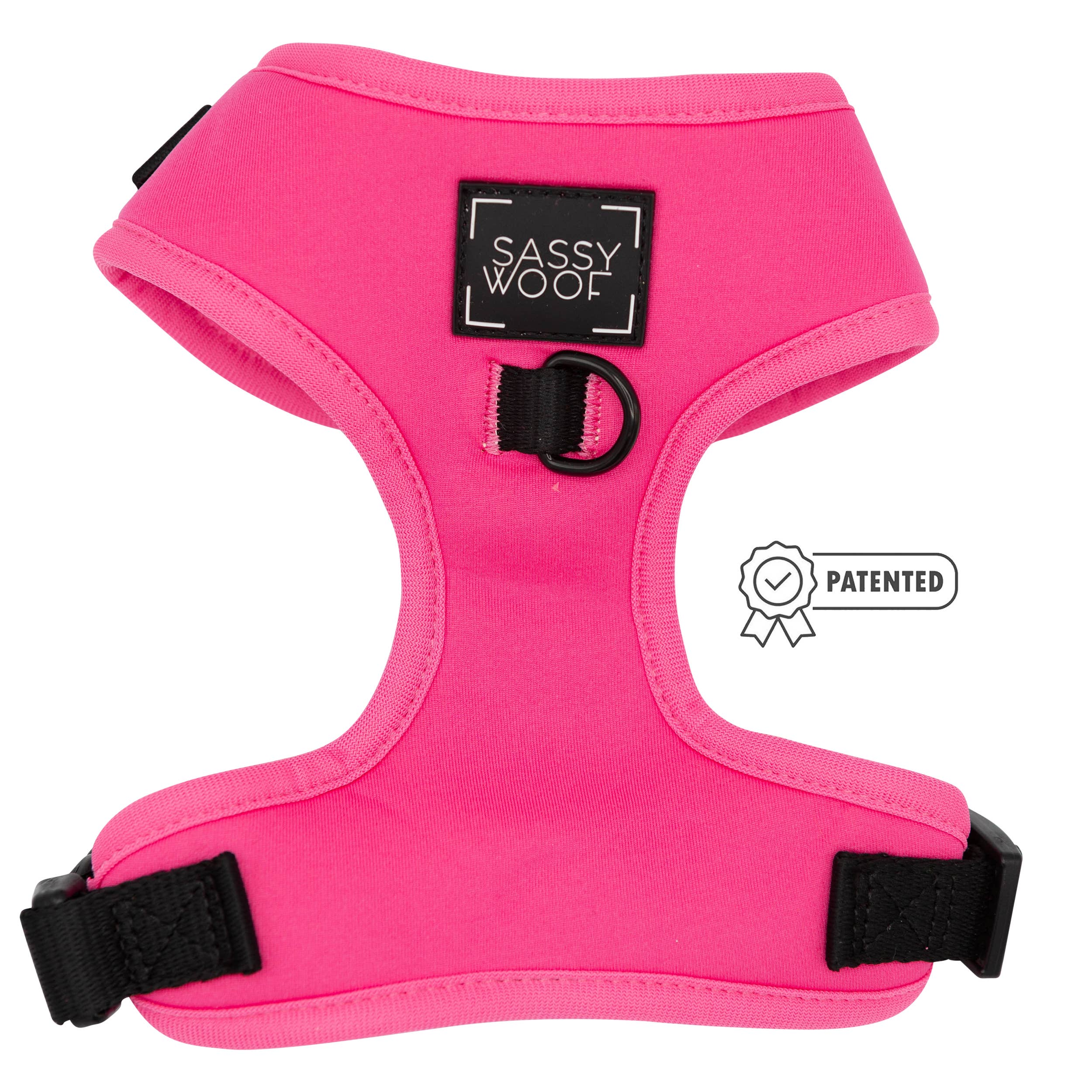 Neon Pink Adjustable Dog Harness