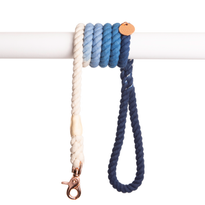 Rope Leash - Navy Blue Ombre