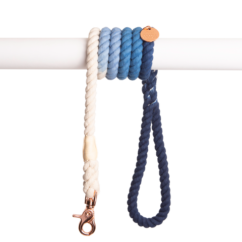 Rope Leash - Navy Blue Ombre