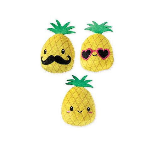 3 Piece Small Dog Toy Set - Pineapple