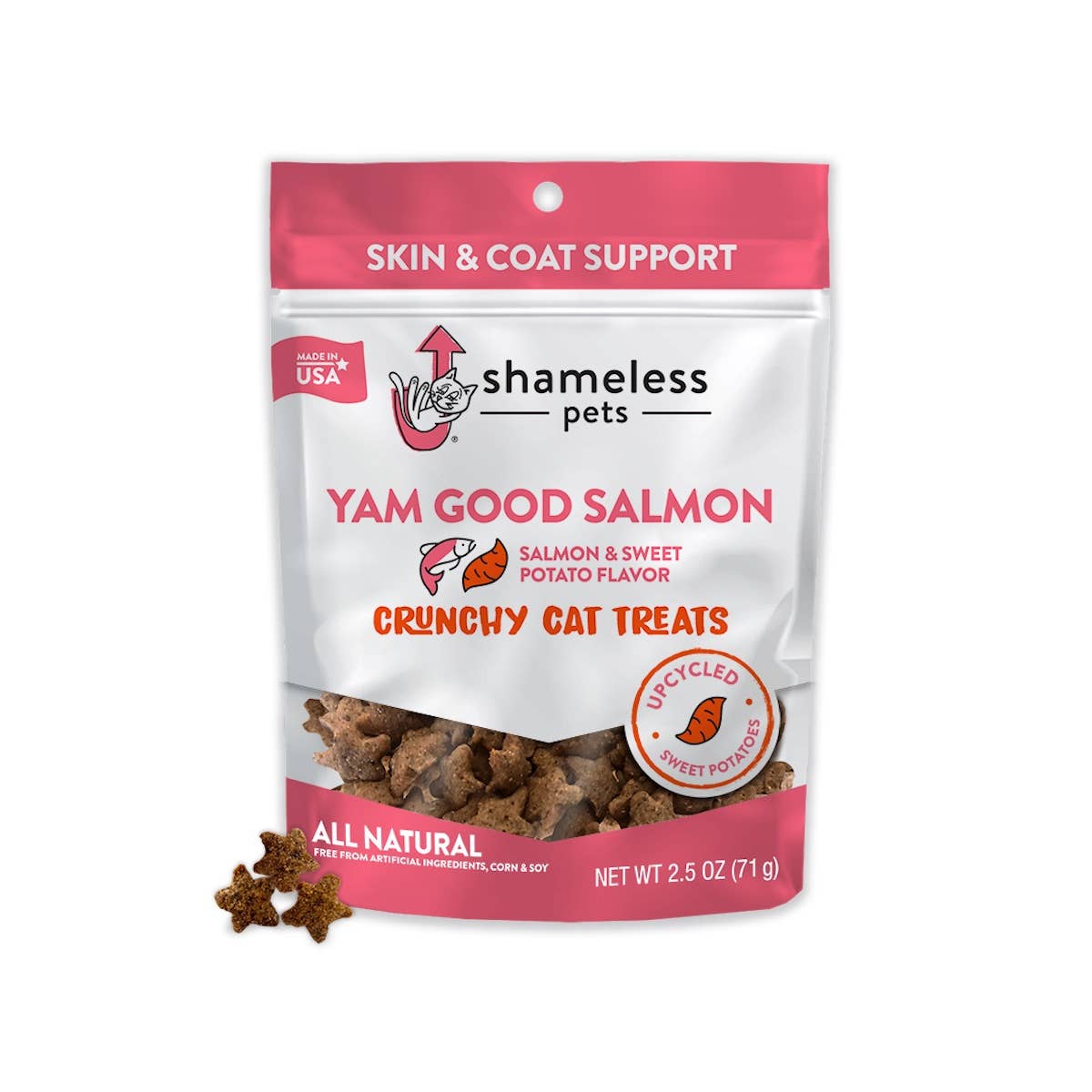 Yam Good Salmon Crunchy Cat Treats