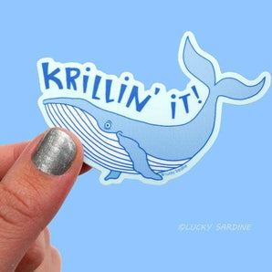 Humpback Whale Krillin It Vinyl Sticker