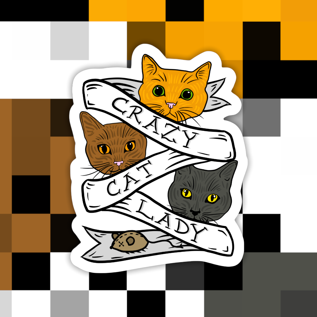 Crazy Cat Lady Sticker