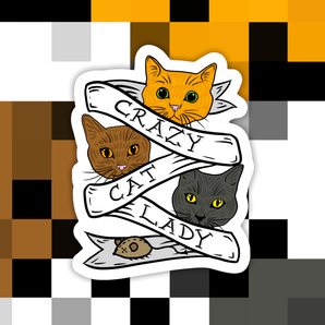 Crazy Cat Lady Sticker