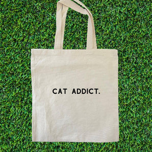 Cat Addict Tote Bag