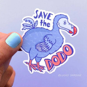 Dodo Bird Save the Dodo Vinyl Sticker